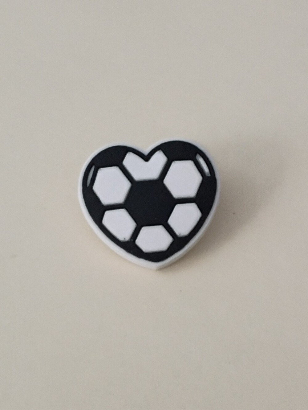 10 for $10 Jibbitz Croc Charm - Soccer Ball In Shape Of A Heart Football Sport 2